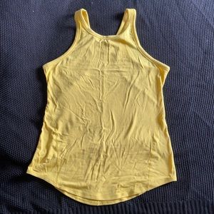 Lululemon Yellow Racerback Ribbed Tank 8